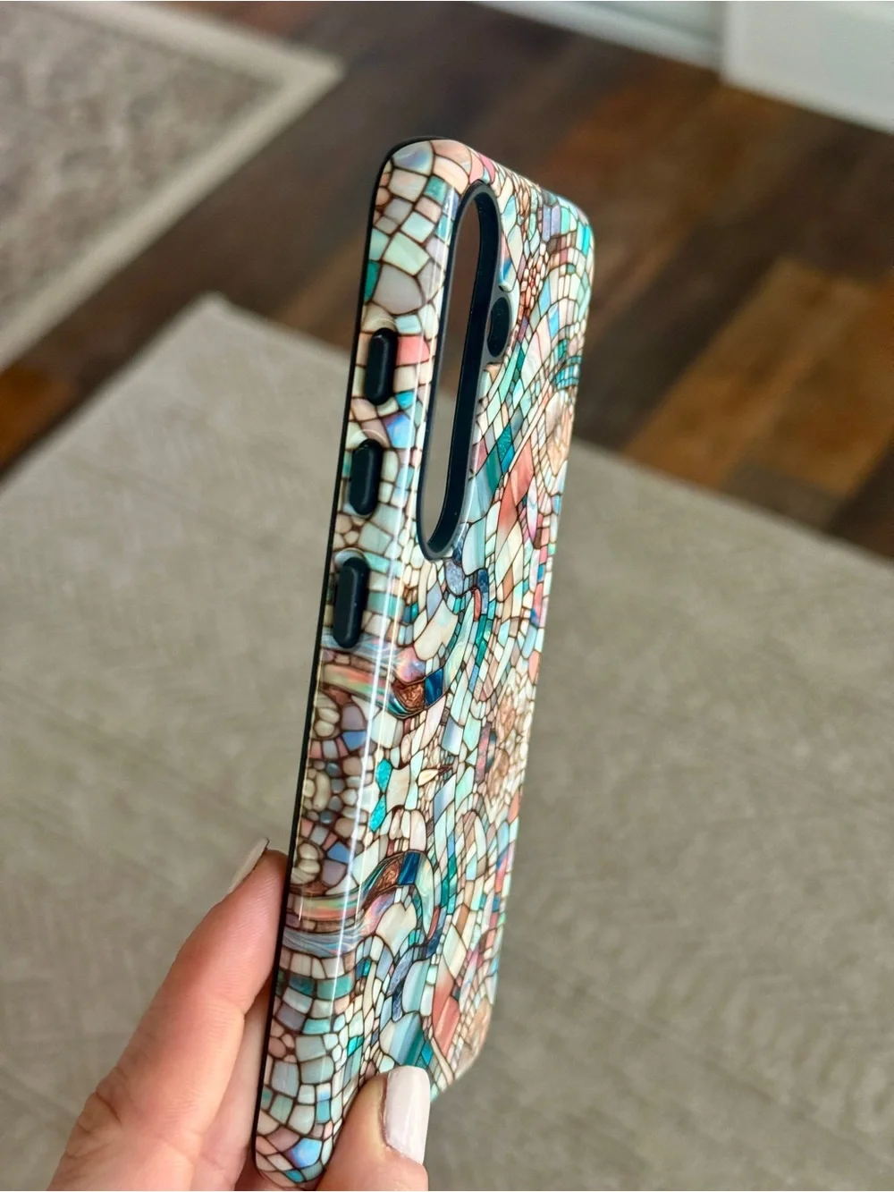 Mermaid Stained Glass Mosaic Tough Phone Case For Galaxy S25